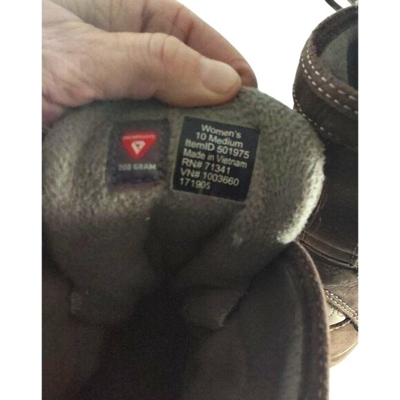 L.L. Bean Women's Snow Peak Size 10M Tek 2.5 Quilted Prima-loft Winter Boots - Picture 8 of 9